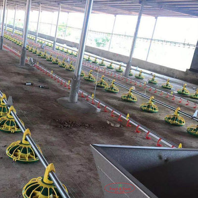 Kip die Automatisch Pan Feeding System For Poultry-de Landbouwmateriaal drinken